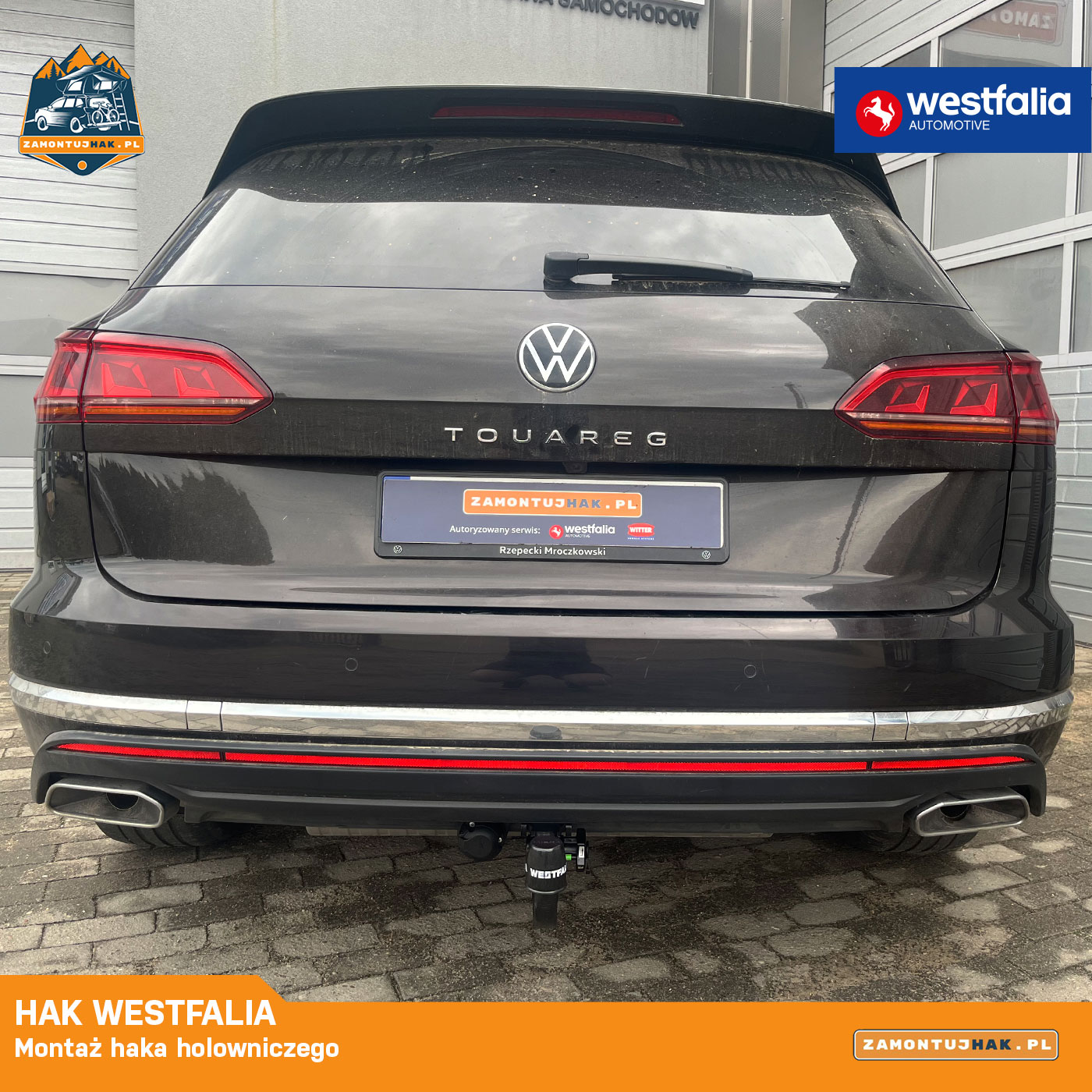 Montaż haka Westfalia w VW Touareg wykonany przez ZamontujHak.pl